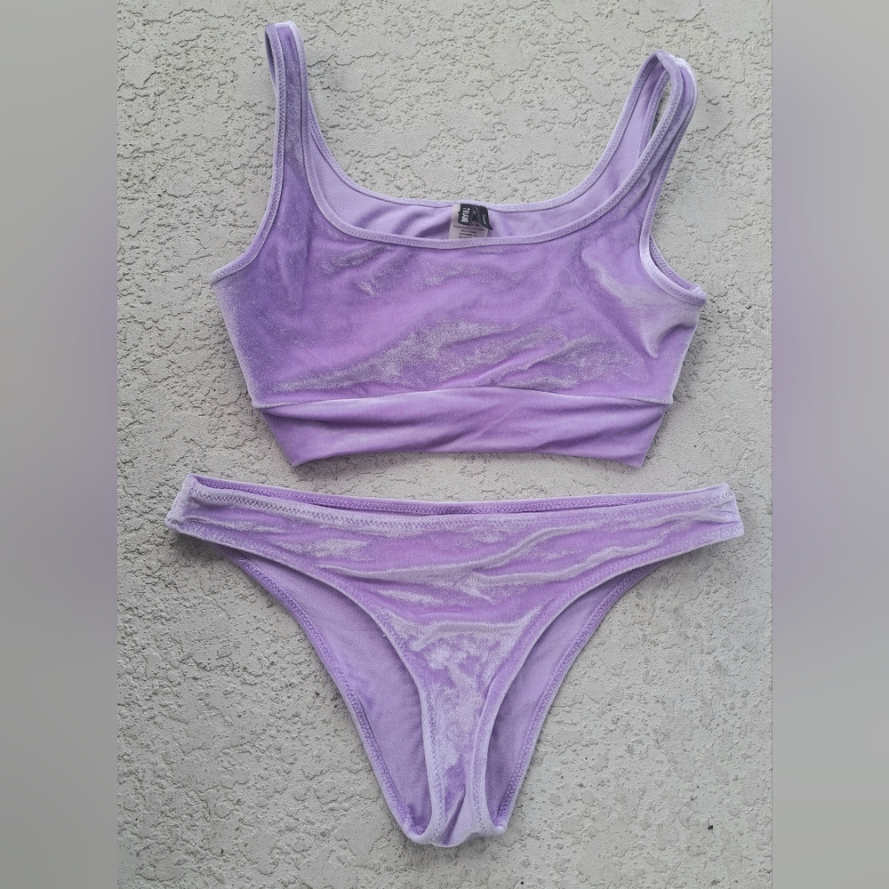 triangl swimwear Lavender Velvet Bikini Label